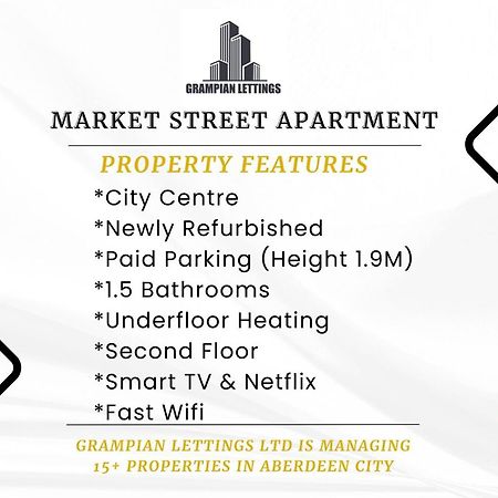 Market Street Apartments ✪ Grampian Lettings Ltd แอเบอร์ดีน ภายนอก รูปภาพ